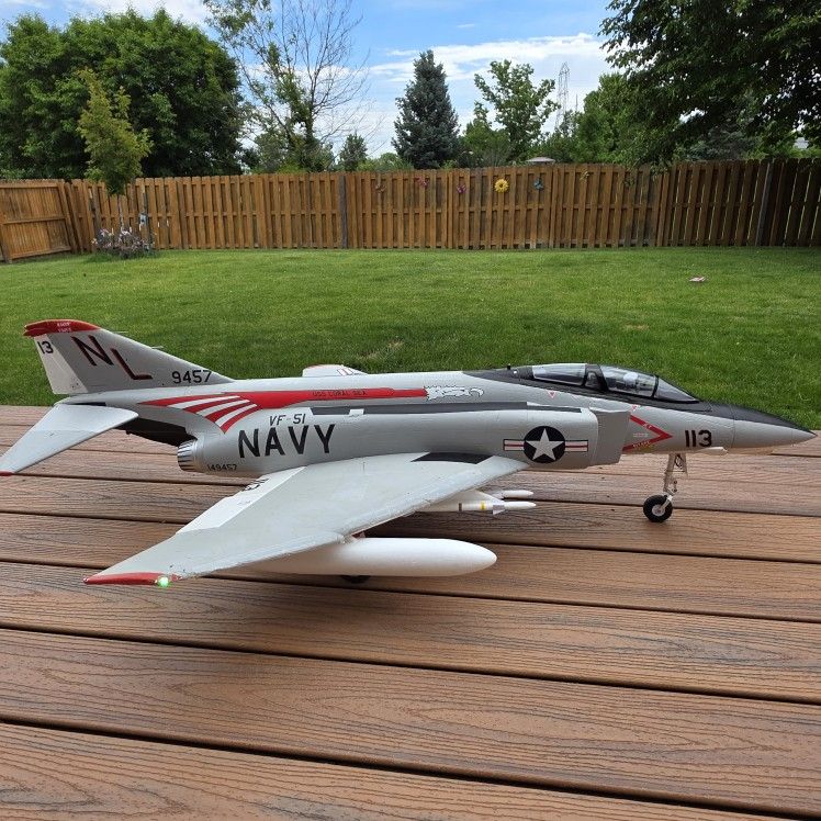 E-flite F-4 Phantom II 80mm EDF Jet with Battery/Transmitter Available For Extra Cost