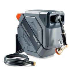 wacotoya
(157)
Retractable Garden Hose Reel 1/2 in x 175 ft Professional Metal Bracket & 9-Pattern Metal Nozzle UV Resistant Bra