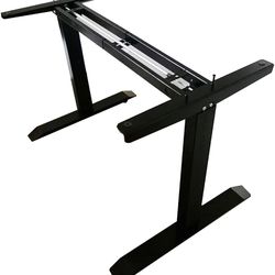 Manual Crank Adjustable Base Height Sit-Stand Standing Desk Frame (without tabletop)
