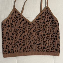 Leopard Crop Top