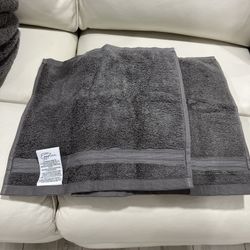 Dark Grey Face Towel