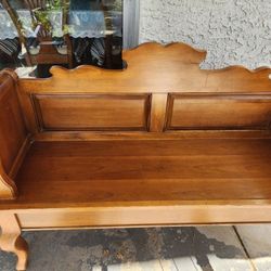 Wooden Bench & Coffee Table