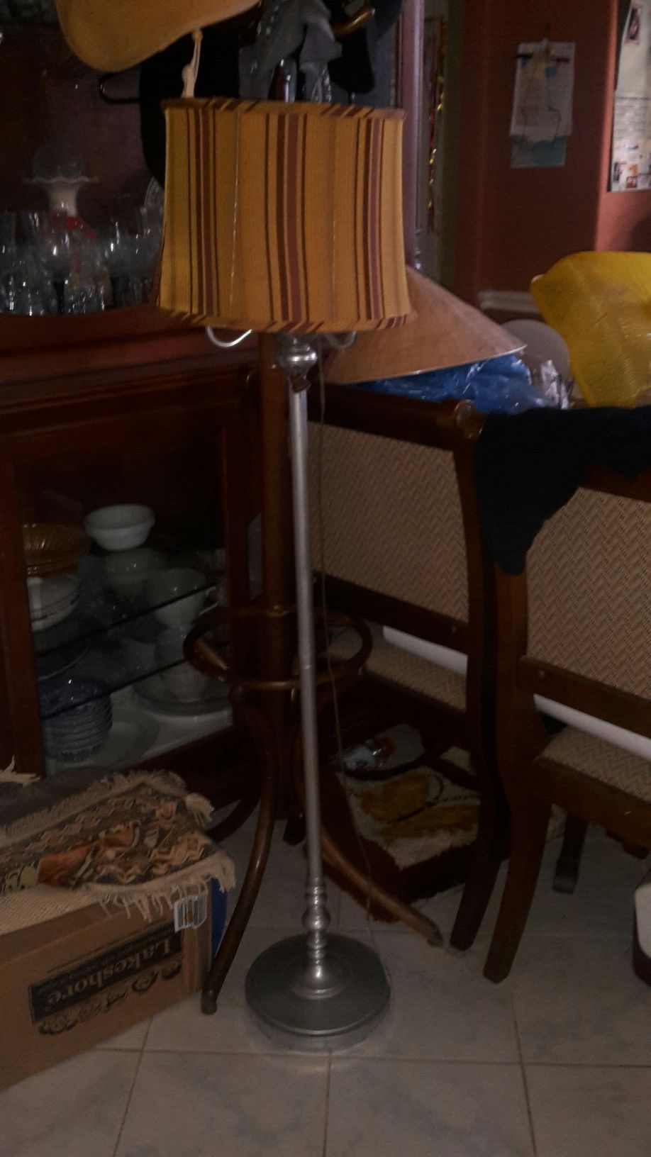 Antique standing lamp