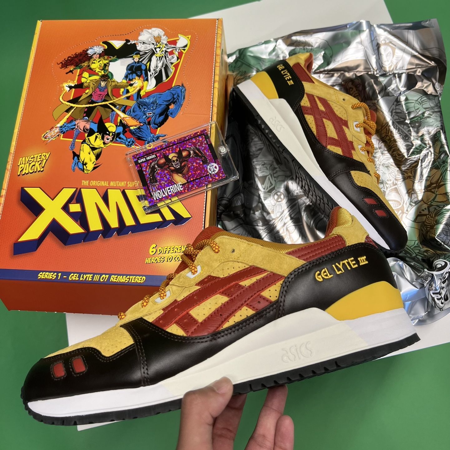 ASICS Marvel Ronnie Fiege X-men Wolverine US10.5 Ds New for Sale