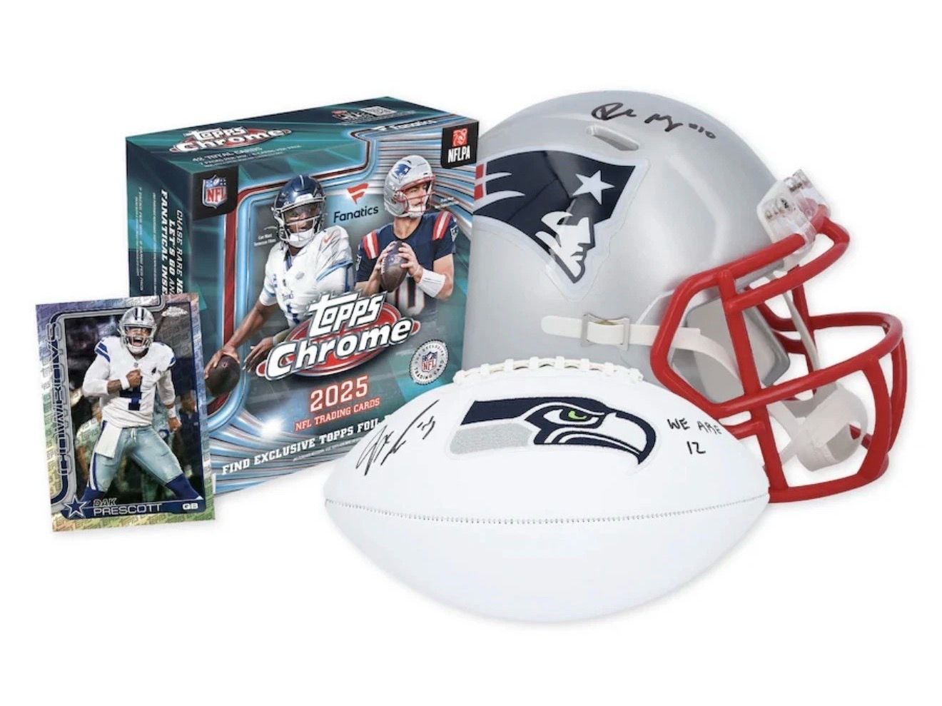 2025 Topps Chrome Football Mega Box Fanatics Exclusive