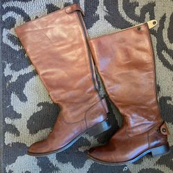 Frye Size 6 Extended Calf Leather Riding Boots