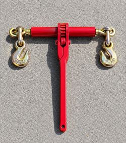 Heavy Duty 2-Piece Ratchet Load Binder Assembly For 5/16” - 3/8” G70 Transport Chain WLL 8,800 lbs