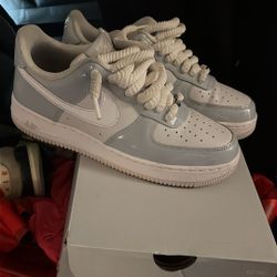 Air Force Ones Grey Size 8