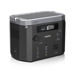 Casainc 300W Portable Power Station Outdoor Battery Generator with LED Lighting, Capable of Charging