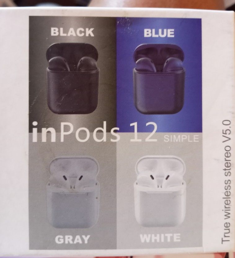 In Pods 12 Wireless Bluetooth Ear Buds-wireless