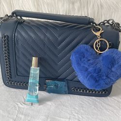 Blue  Chain Bag Set