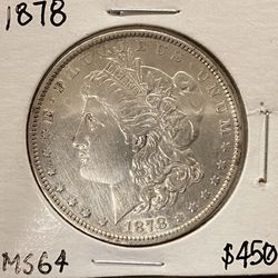 1878P Morgan Silver Dollar