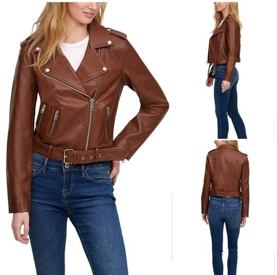 Women’s Levi’s Faux Leather Moto jacket. Medium. Excellent condition