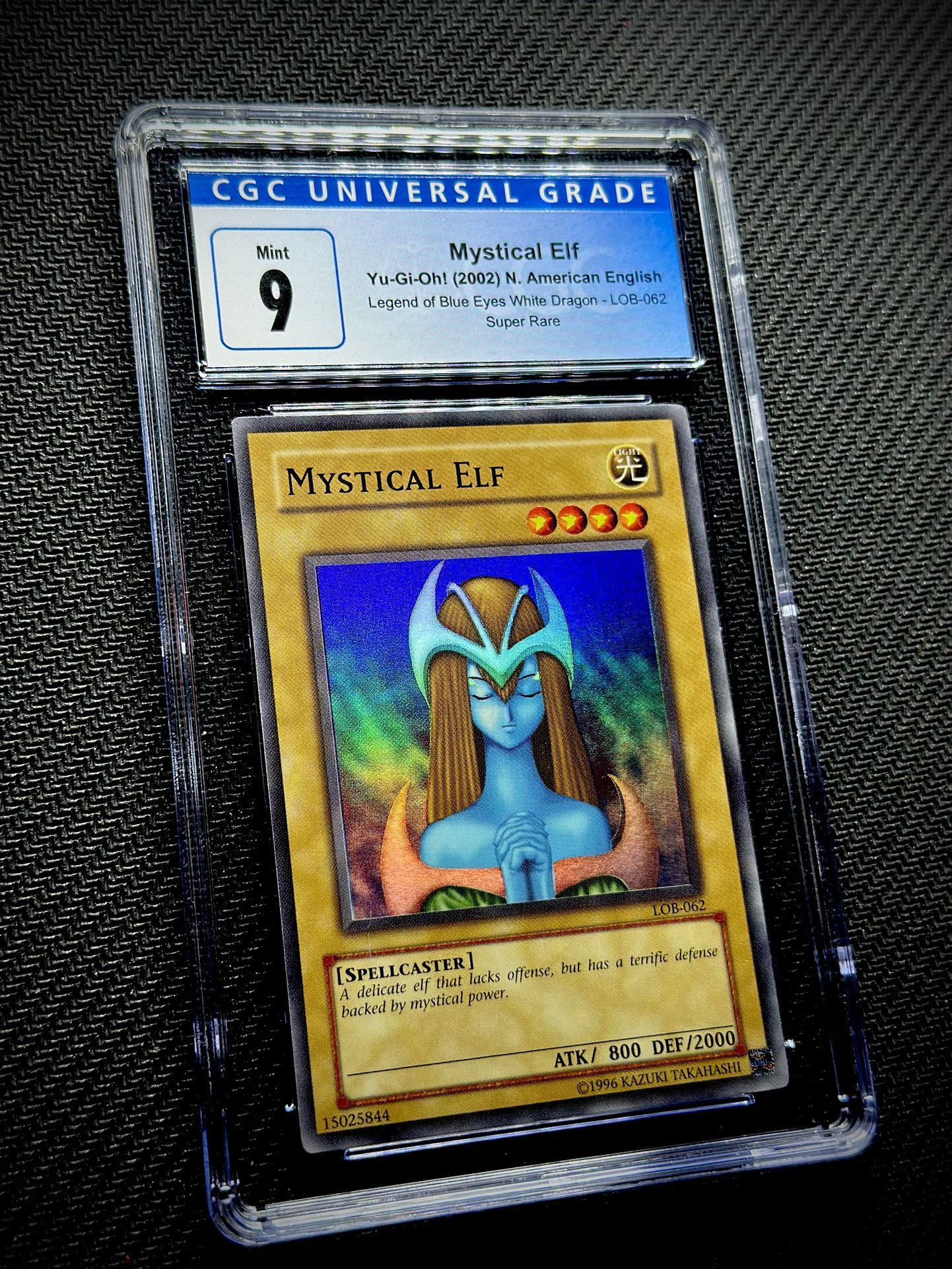 Mystical Elf - LOB-062 - Graded CGC 9 - Vintage 2002 - Yu-Gi-Oh