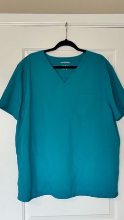 Scrubstar Teal V-Neck Scrub Top XL
