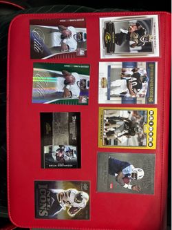 Numbered NFL cards