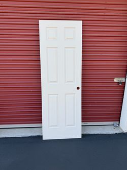 White 6-Panel Interior Door Slab