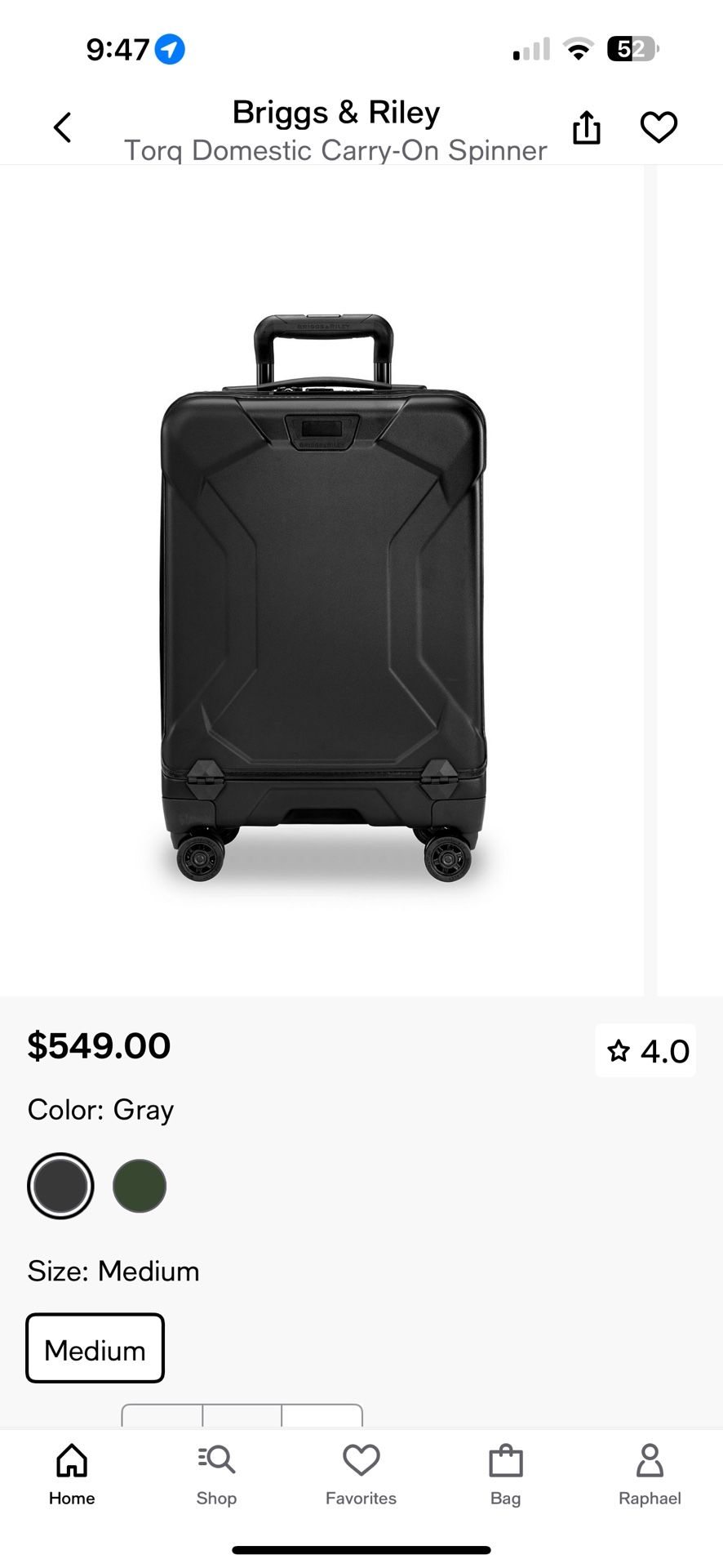 Briggs & Riley Domestic 22'' Carry-On Spinner