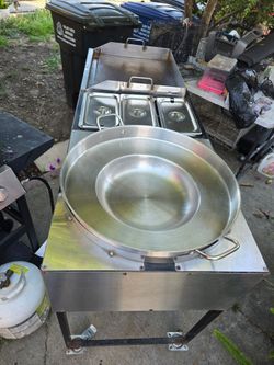 Plancha stand cart