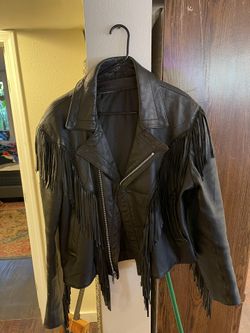 Genuine Leather Fringe Jacket