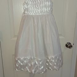Girls First Communion White Dress. Size 7