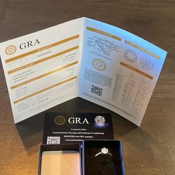 6.5mm 1.00ct Moissanite Engagement Ring