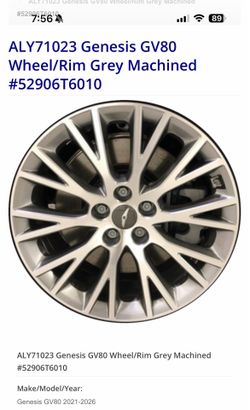 2024 GV80 19 inch Rims with Tires