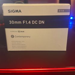 Sigma 30mm F1.4 DC DN SONY E-MOUNT