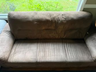 2pc set, Brown 3-Seat Sofa