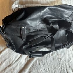 Vintage General Dynamics Network Systems Leather Tote 