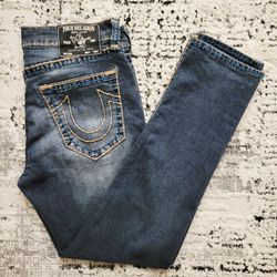 TRUE RELIGION ROCCO SUPER T SKINNY JEAN 32