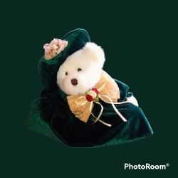 Brass Button Plush Teddy Bear 