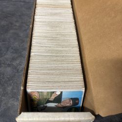 Box of 1960s Topps baseball cards