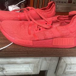 Adidas NMD_R1 Red Sneakers – Men’s Size 11 – Streetwear Classic