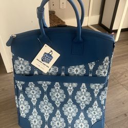  Everything Mary Blue Rolling Yarn Tote