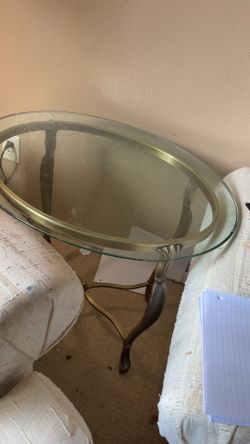 Glass end table
