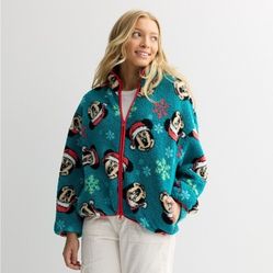 Disney Mickwy Mouse Zip Up Fleece Pullover