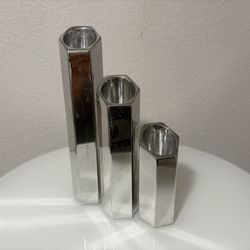 RARE! Set of 3 NAMBE Candle Holders 