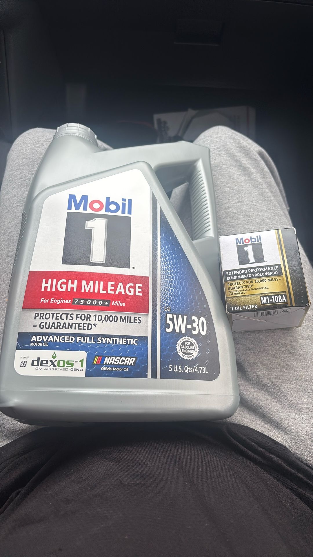 Mobil 1 (5w-30) High Mileage Oil And Filter