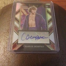 WWE NXT WRESTLEING AUTOGRAPHED SIGNATURE SELECTIONS REFRACTOR CHARLIE DEMPSEY SELECT 2023 TRADING CARD