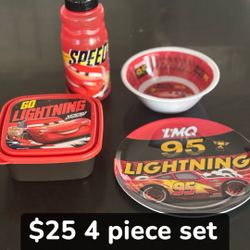 Lightening McQueen Dinnerware 