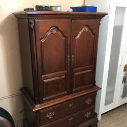 Brown Wooden Dresser/TV Stand 