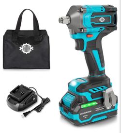 Cordless Impact Wrench (Kit) — Brushless 1/2” | 3 Speed Mode— Impact Gun