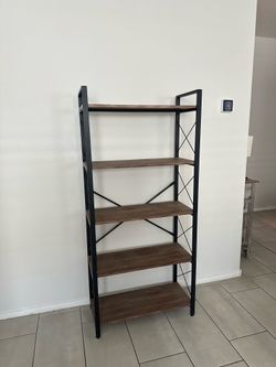 Bookshelf wood & metal