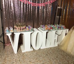 Foam letters. Great for party!
