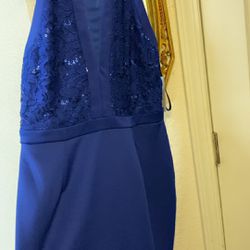 Royal Blue Short Dress 