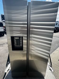 Stainless Steel 2025 year Side-by-Side Refrigerator with Ice Dispenser
