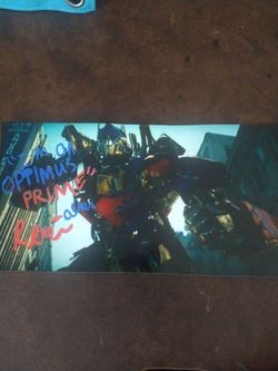 Transformers Peter Cullen autograph