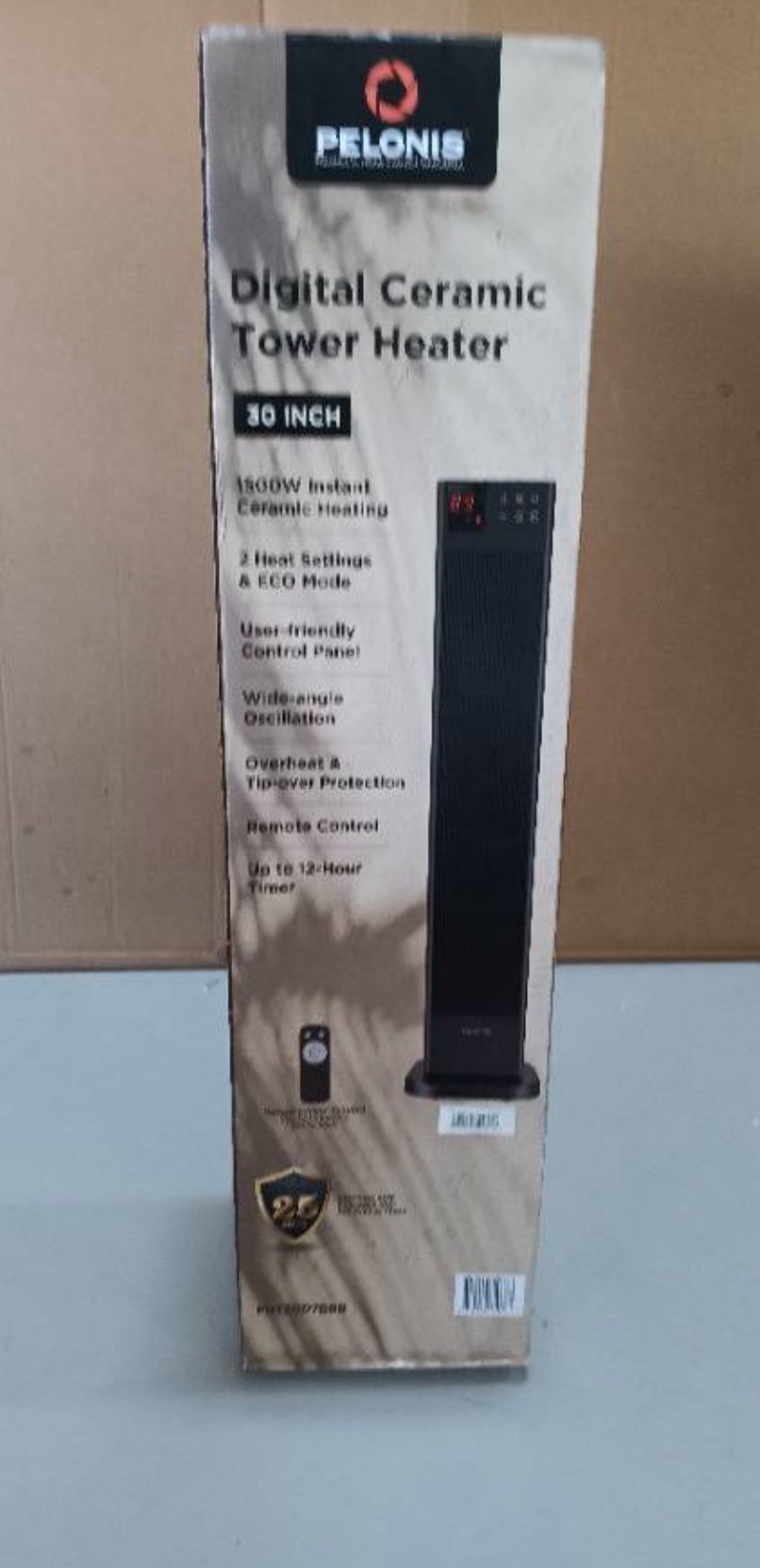 PELONIS Digital Ceramic Tower Heater 30 INCH Open box $24