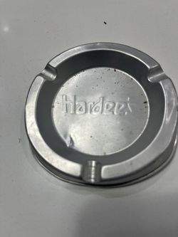aluminum Hardee’s ash tray